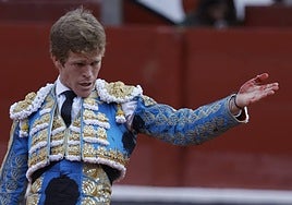 Borja Jiménez, en la plaza de toros de La Glorieta la pasada Feria.