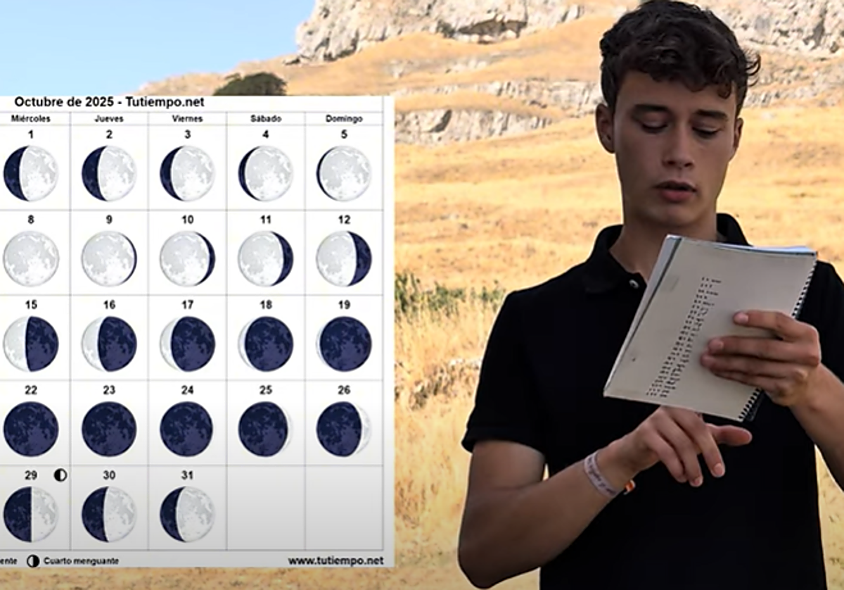 Jorge Rey durante la emisión de su último vídeo.