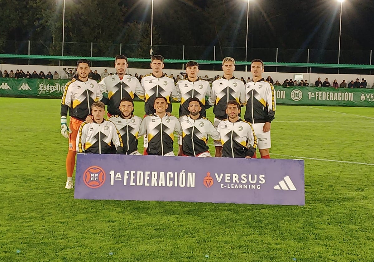 Once inicial de Unionistas en la visita al Arenteiro de la pasada campaña.