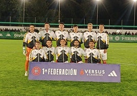 Once inicial de Unionistas en la visita al Arenteiro de la pasada campaña.
