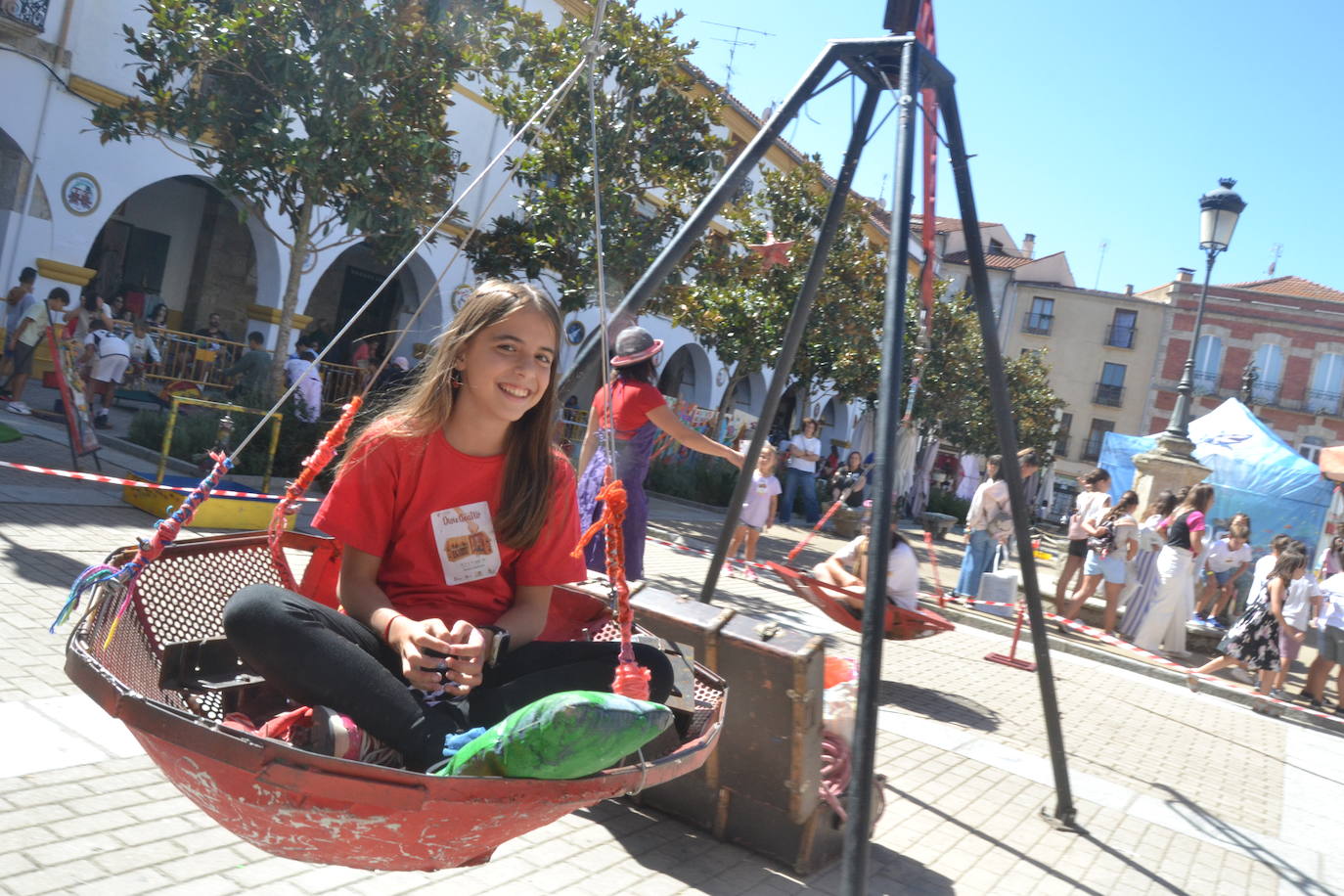 Los futuros espectadores se divierten en la Feria de Teatro