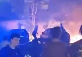 Imagen del incendio.