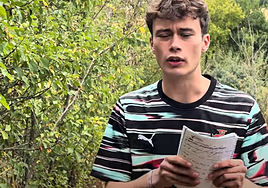 Jorge Rey, durante la emisión de su último vídeo.