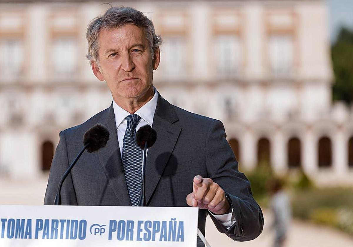 El líder del Partido Popular, Alberto Núñez Feijóo.