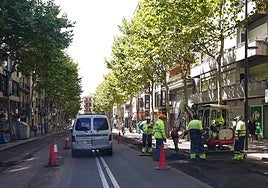 Obras en María Auxiliadora.