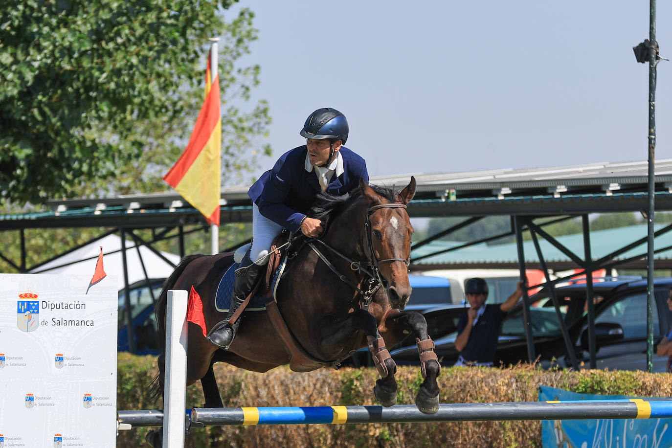 Ambientazo en la primera jornada de un concurso de saltos que enamora a Salamanca
