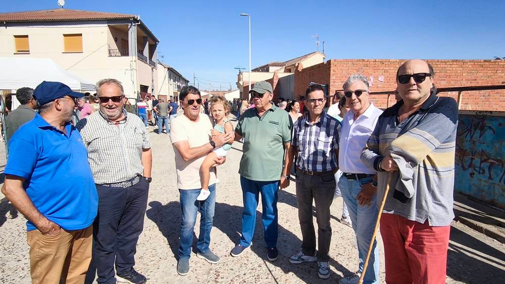 Entretenida mañana con los minibueyes en Macotera