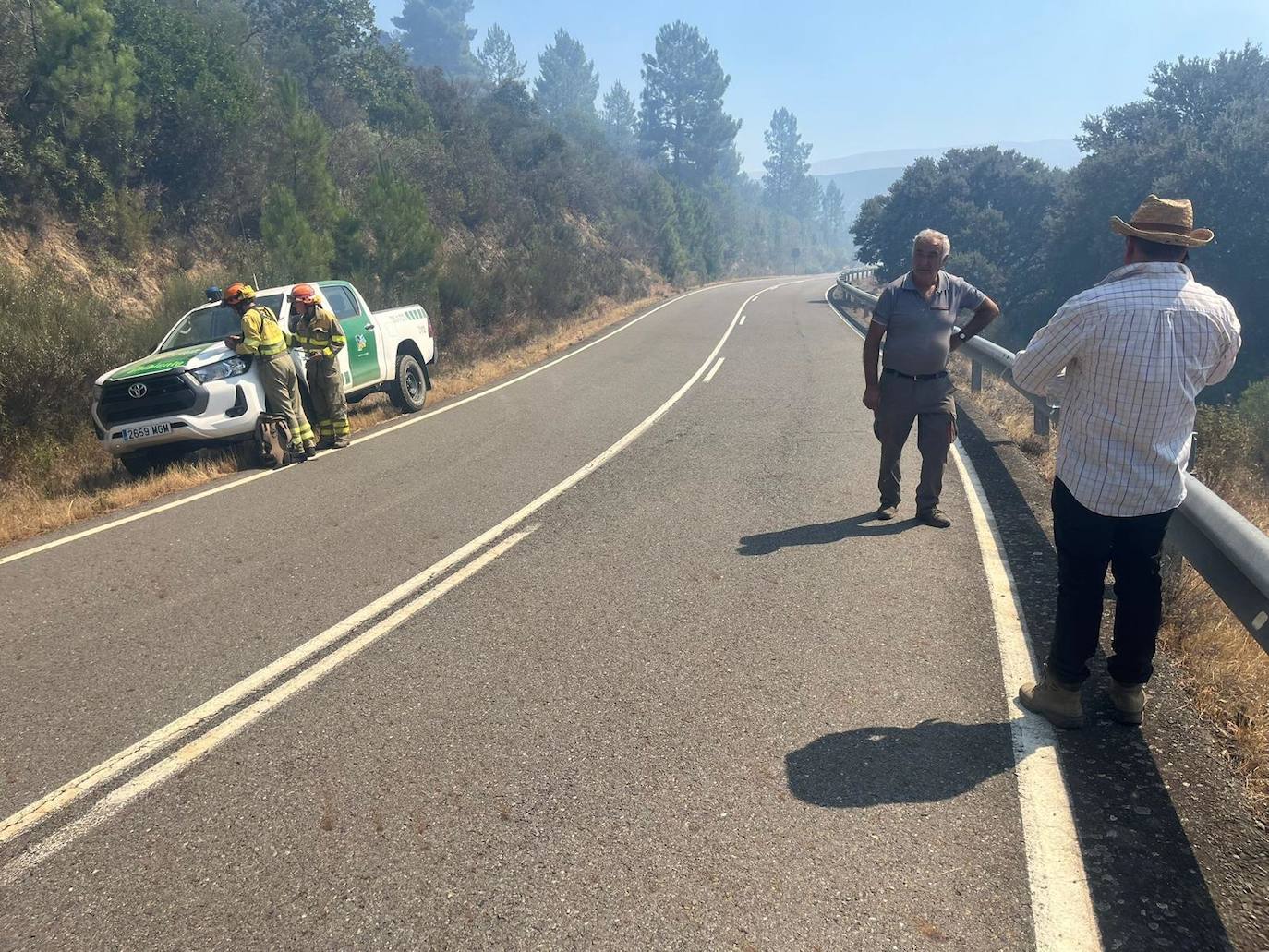El incendio de Garcibuey, en imágenes