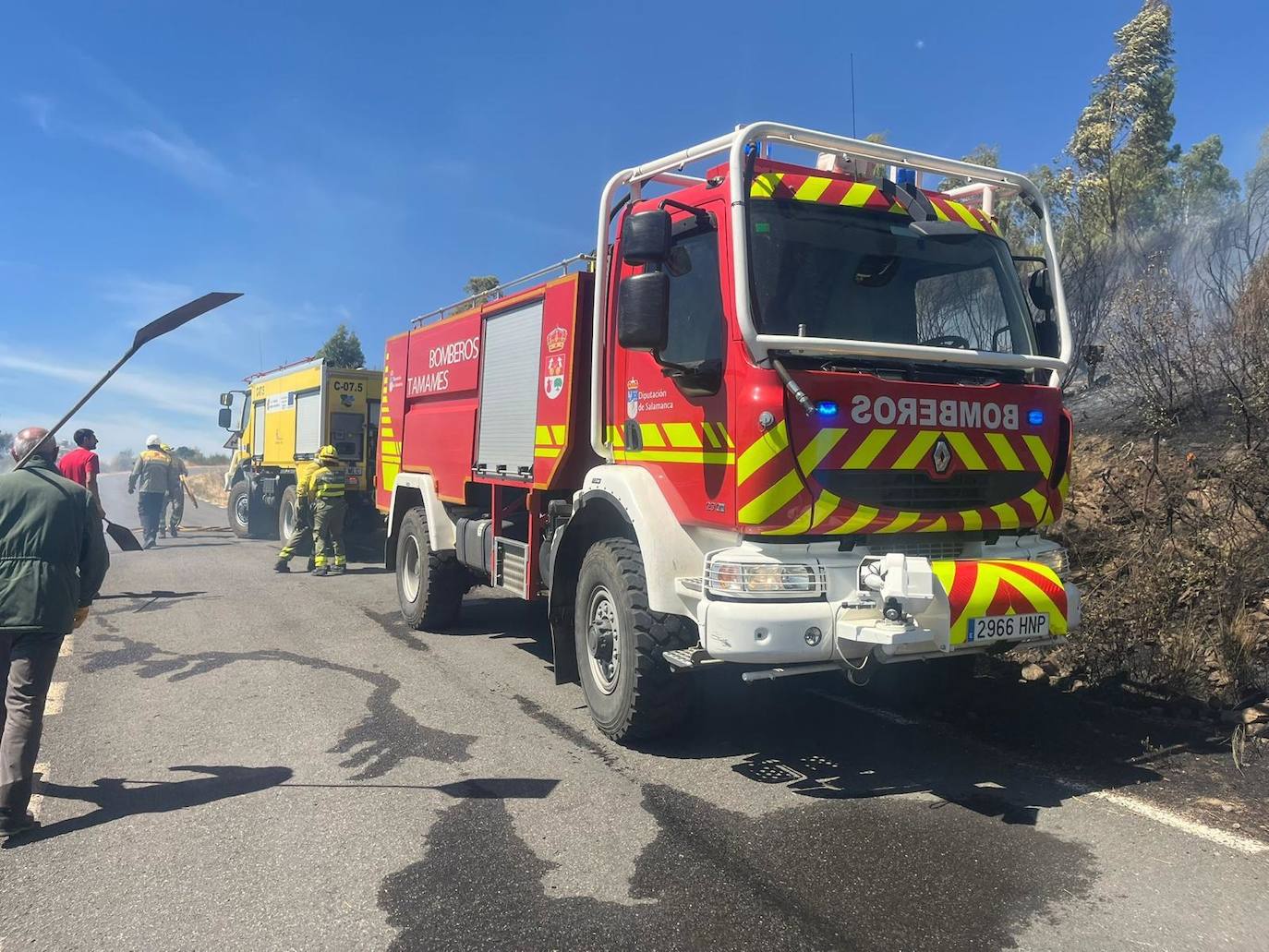 El incendio de Garcibuey, en imágenes