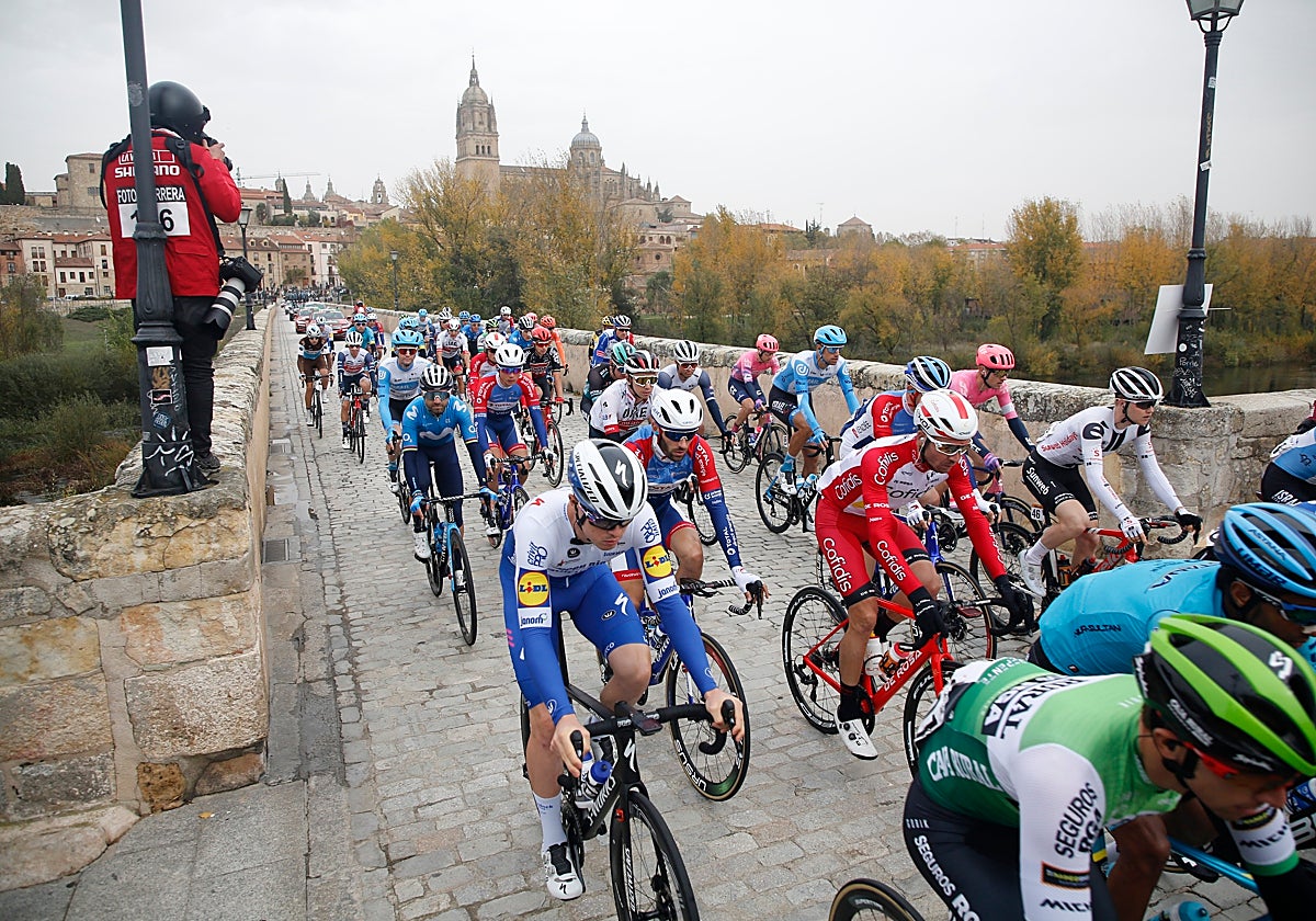 Último paso de la Vuelta a España por Salamanca.