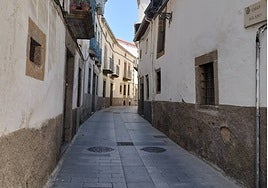 Una calle vacía en Béjar.