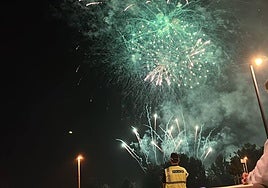 Imagen de los fuegos en Salamanca.