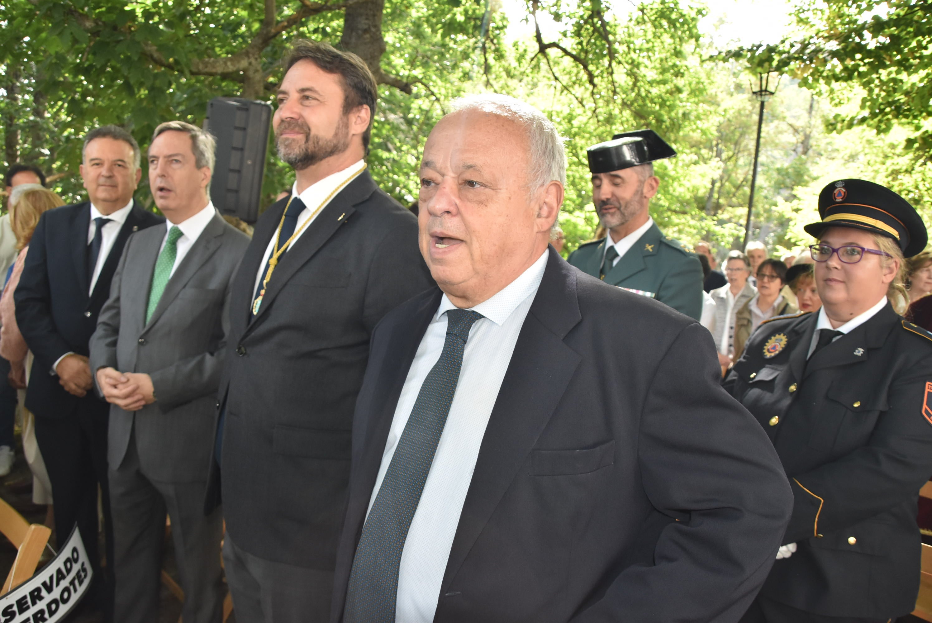 El paraje de El Castañar en Béjar se llena de fieles para acompañar a la Virgen