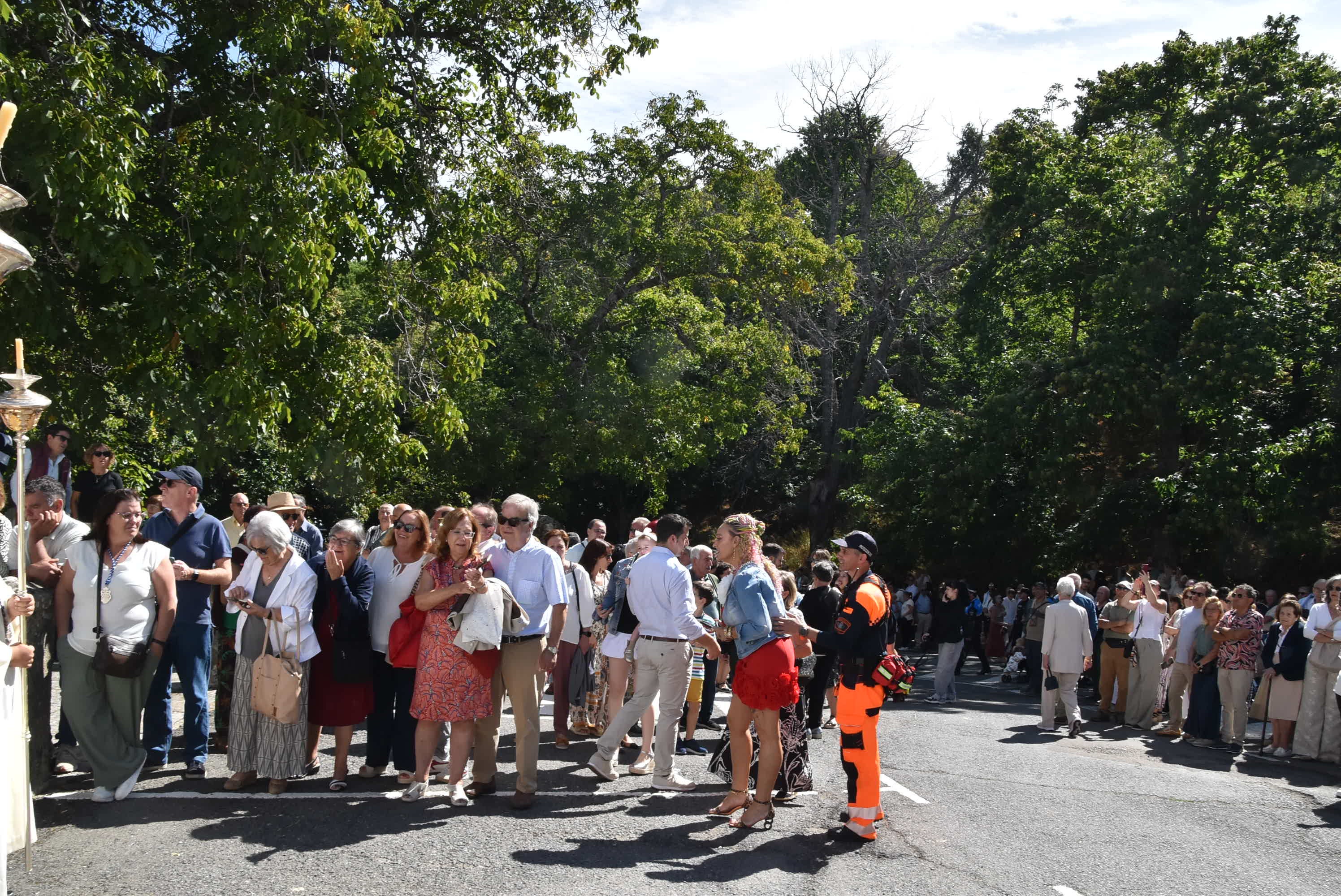 El paraje de El Castañar en Béjar se llena de fieles para acompañar a la Virgen