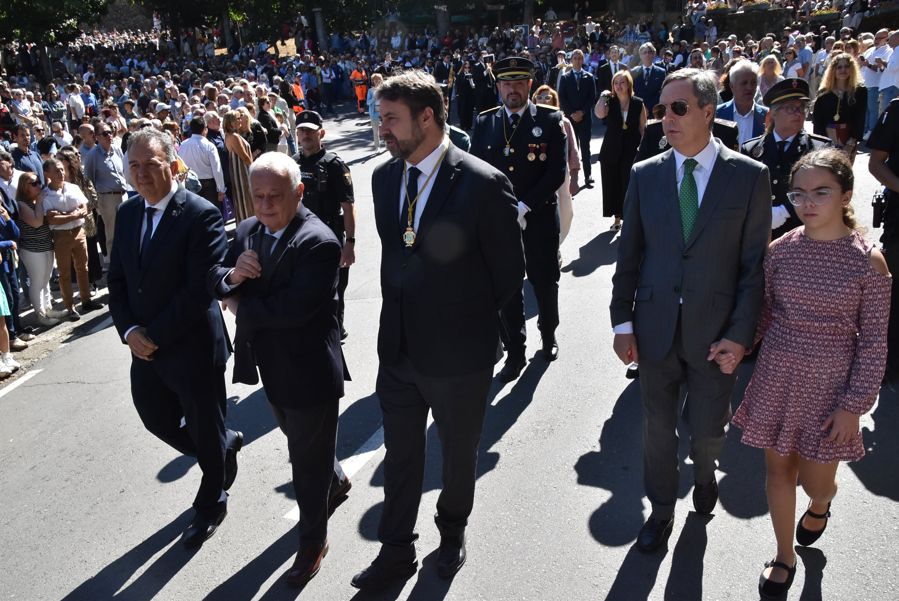 El paraje de El Castañar en Béjar se llena de fieles para acompañar a la Virgen