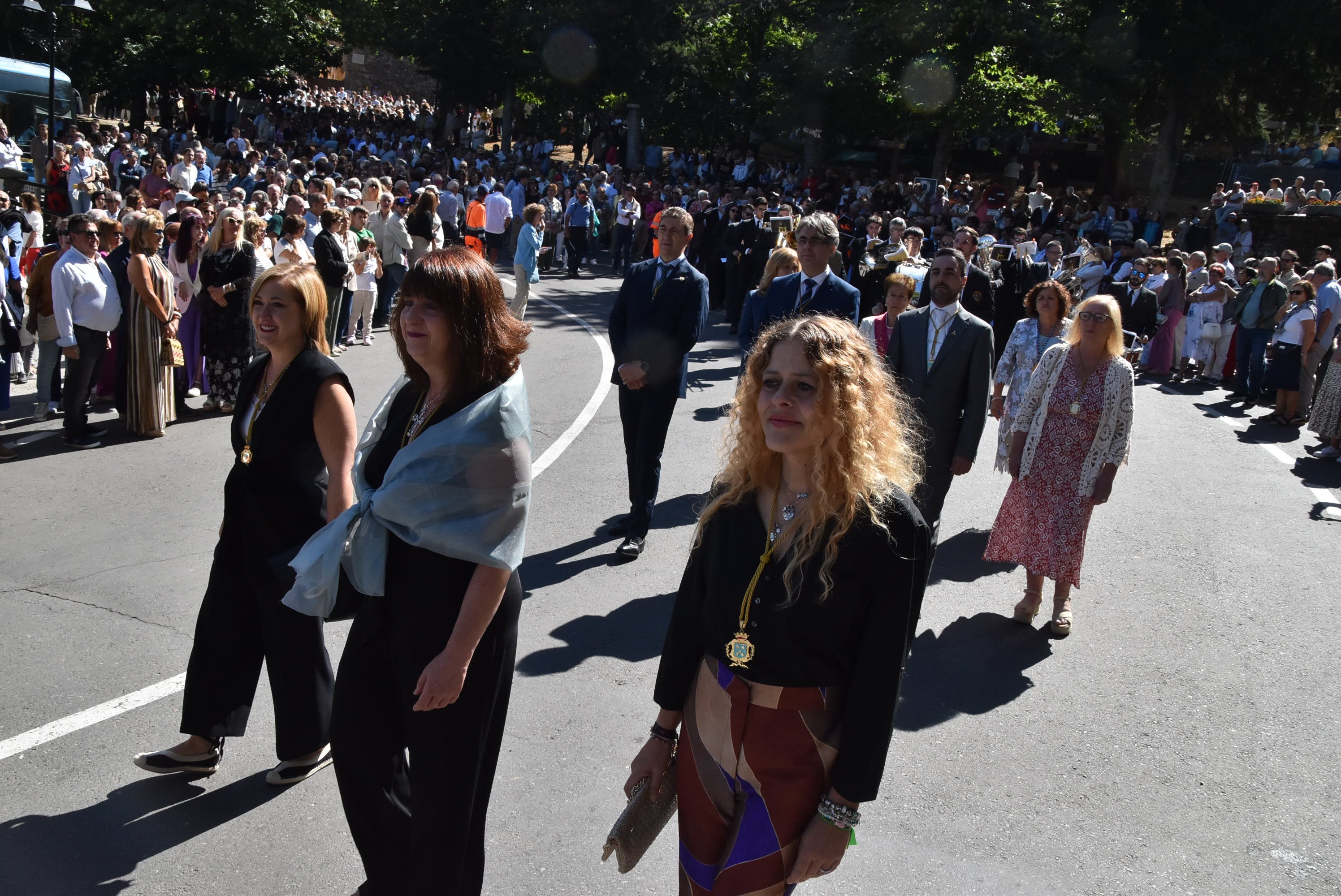 El paraje de El Castañar en Béjar se llena de fieles para acompañar a la Virgen