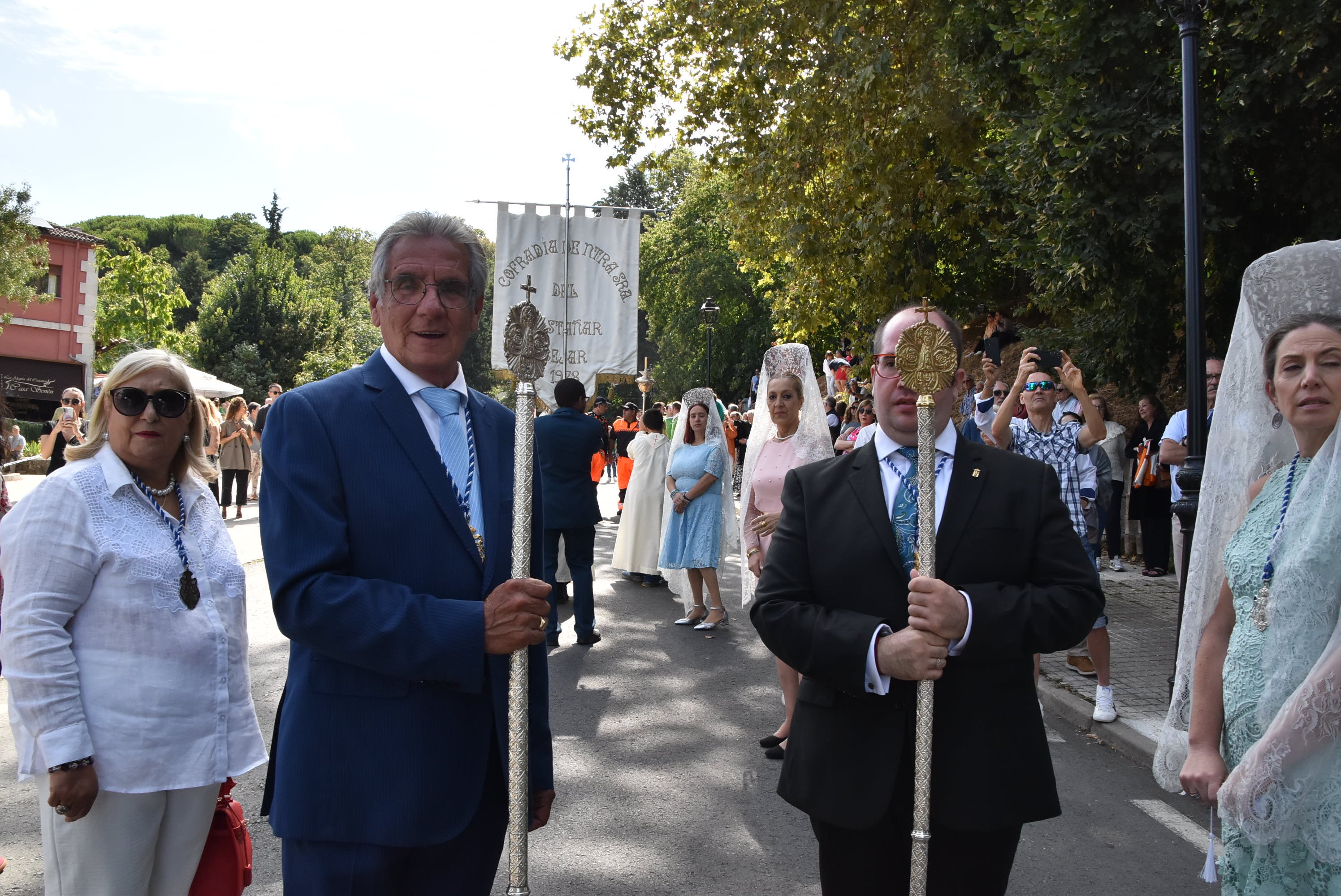 El paraje de El Castañar en Béjar se llena de fieles para acompañar a la Virgen