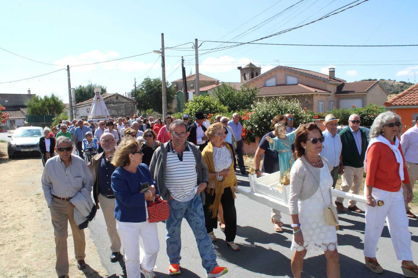 Gallegos de Solmirón entona el &quot;Adiós&quot; a la Virgen de Gracia Carrero