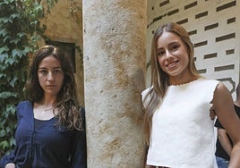Raquel Martín y Olga Casado, en Salamaca el miércoles.
