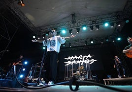 Imagen del concierto de Marta Santos.