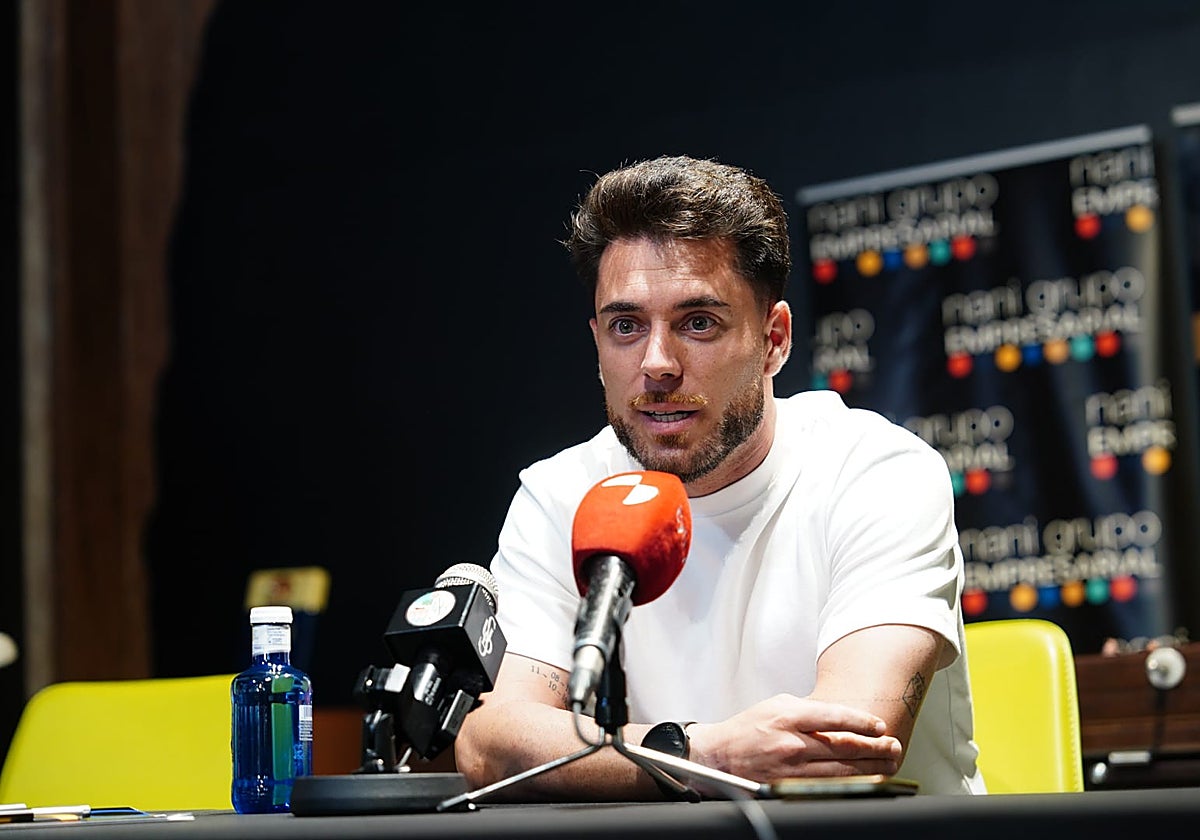 Jorge García, durante la rueda de prensa de este viernes.
