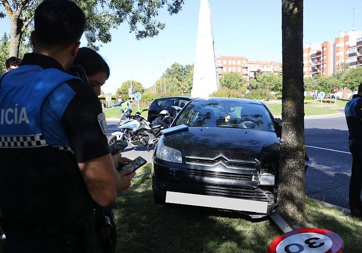 Imagen del accidente.