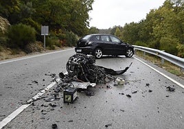 Un accidente de tráfico ocurrido en 2020 en la carretera SA-201, muy cerca de El Casarito.