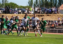 Imagen del Salamanca UDS-Astorga del domingo en Las Pistas.