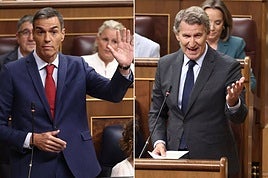 Pedro Sánchez y Alberto Núñez Feijóo.