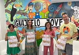 Ana Aveleira, Maite Montero, Sara García y Javier Julián.