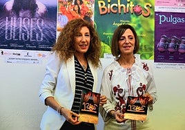 La delegada de cultura, Belén Barco, y la directora de la Casa municipal de Cultura, Socorro Uribe.