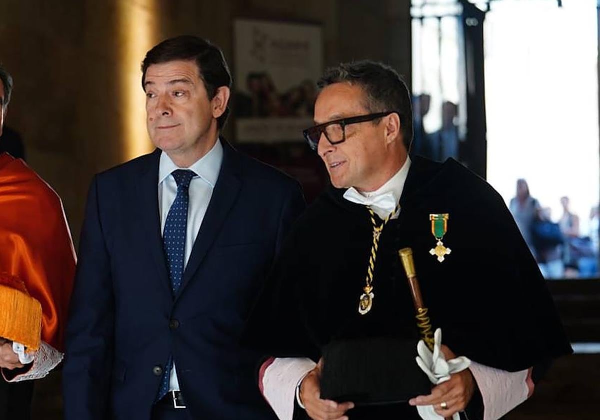 Alfonso Fernández Mañueco y Juan Manuel Corchado.