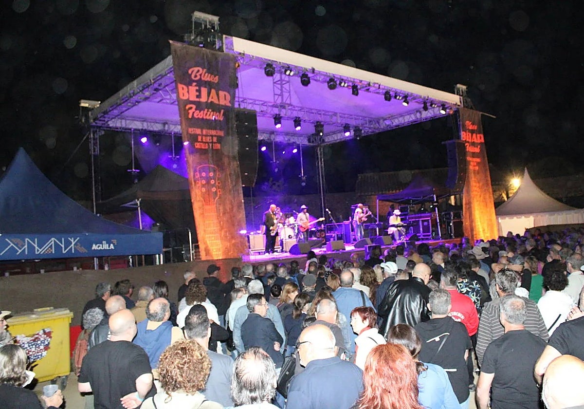 Imagen de la última edición del Festival Internacional de Blues celebrado en la plaza de toros de Béjar.
