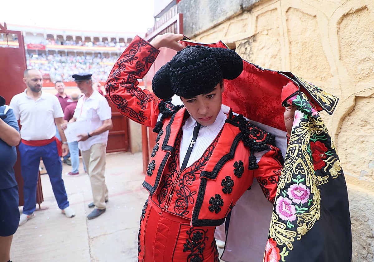 Marco Pérez, ayer en La Glorieta.