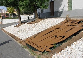 El escudo de la localidad de Aldelengua.