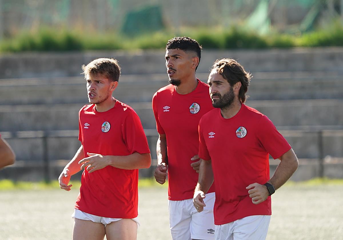 Cristeto, Servetti y Mancebo, en una sesión de la presente semana.