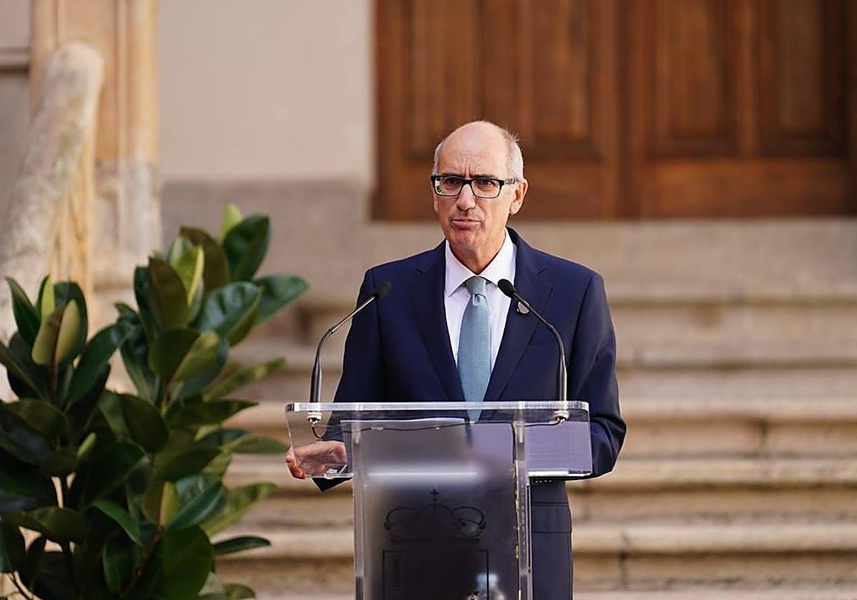 El presidente de la Diputación de Salamanca, durante el discurso ofrecido por el Día de la Provincia.