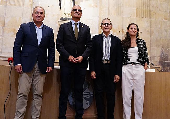 Ángel Losada, Xosé Bustelo, Ramón Reyes y Sandra Blanco.