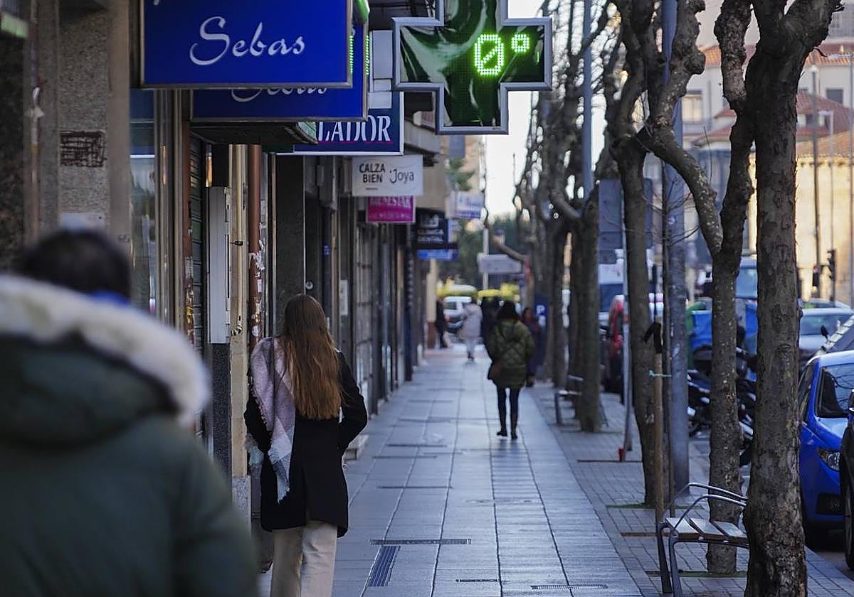 Los termómetros marcan bajas temperaturas en las calles de Salamanca.
