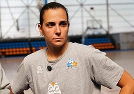 Andrea Vilaró, este miércoles tras finalizar el entrenamiento.