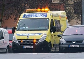Imagen de una ambulancia del Sacyl.