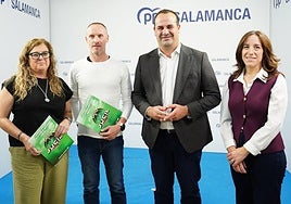 Sonia Valverde, Raúl Iglesias, David Mingo y Pilar Sánchez.