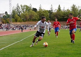 Una jugada del partido.