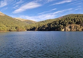 Embalse de El Tejo, en El Espinar (Segovia).