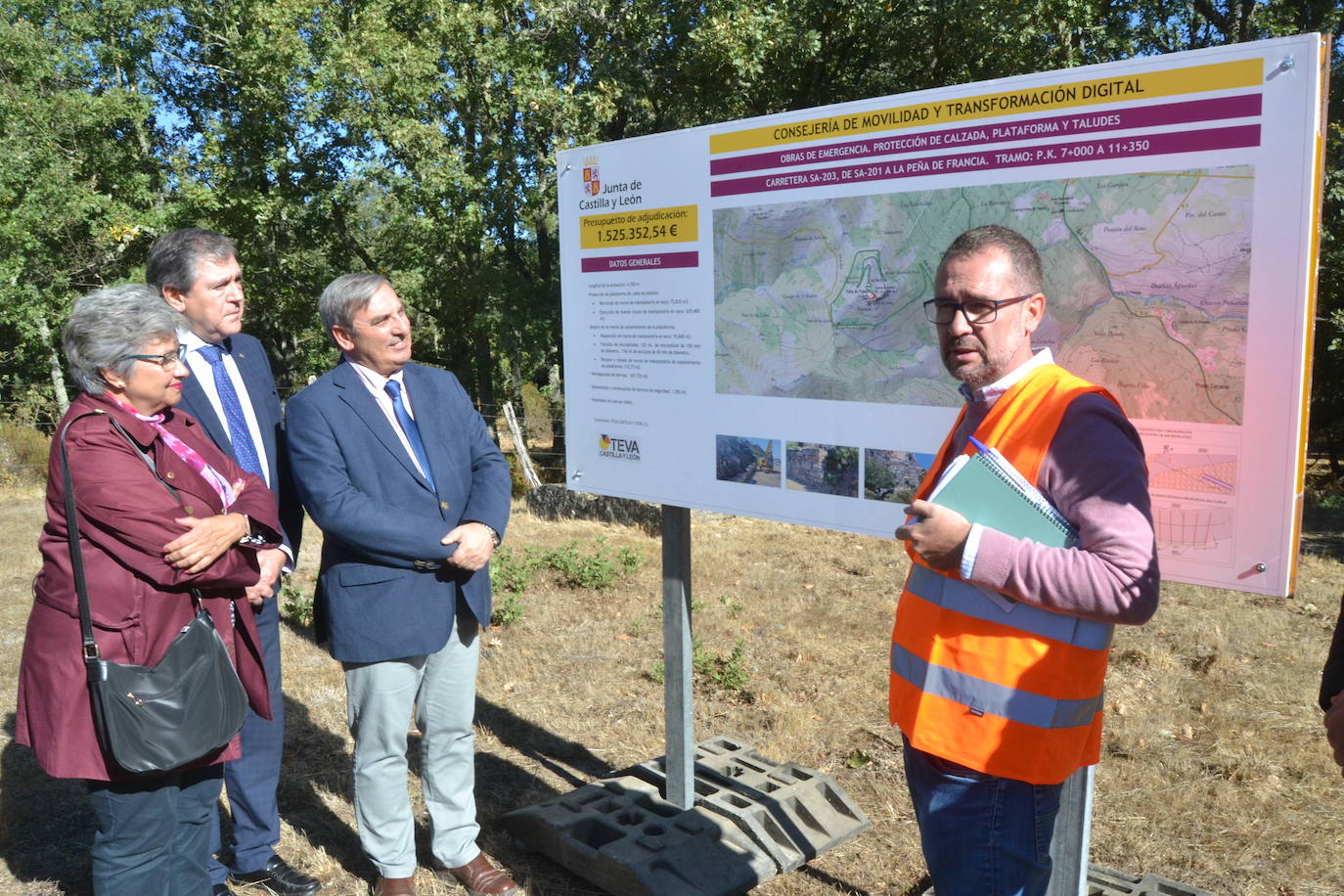 1,5 millones de euros para las obras de urgencia de la SA-203