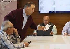 Debate del vacuno de carne en la Lonja de Salamanca.