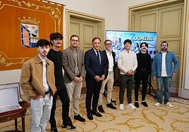 Presentación del preestreno de 'Zoomers' en el Ayuntamiento este martes.