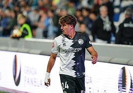 Abde, en un encuentro con Unionistas.