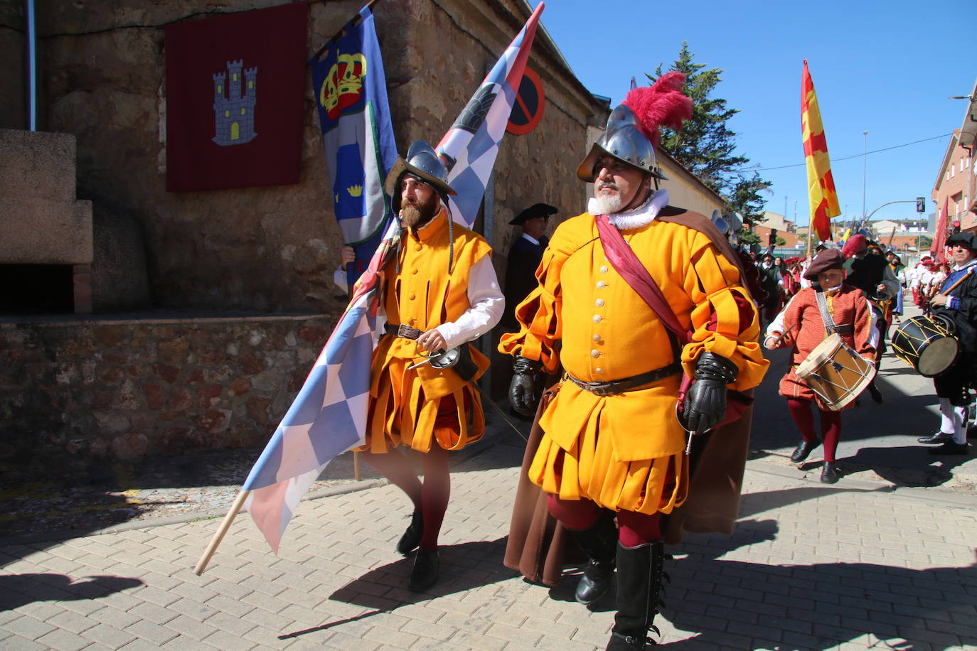 Soldados de la representación del Tercio de Salamanca.