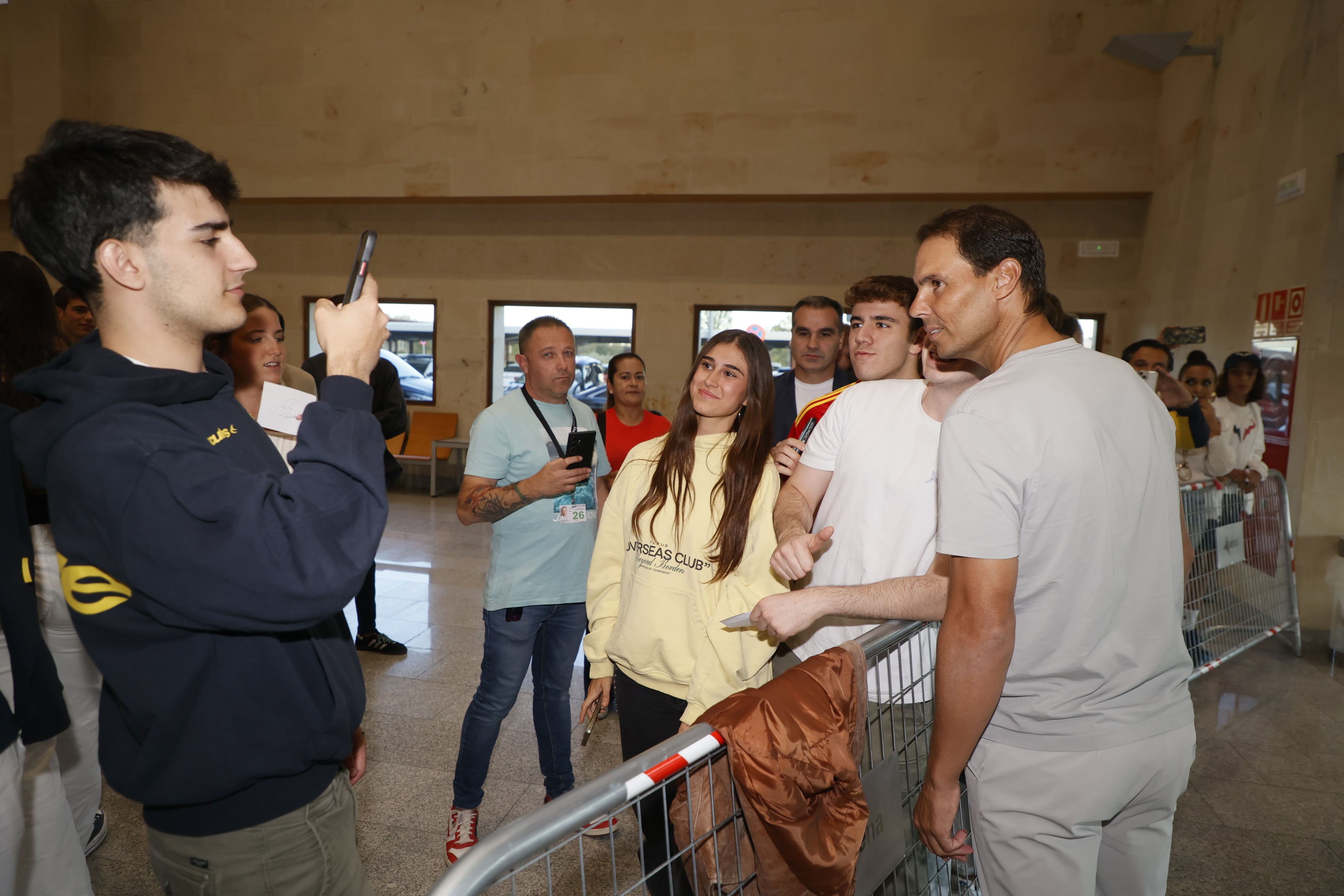 Así ha sido la llegada de Rafa Nadal a Matacán